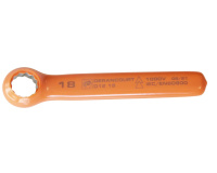 Ring Spanner - Angled Handle, 12 Point Drive