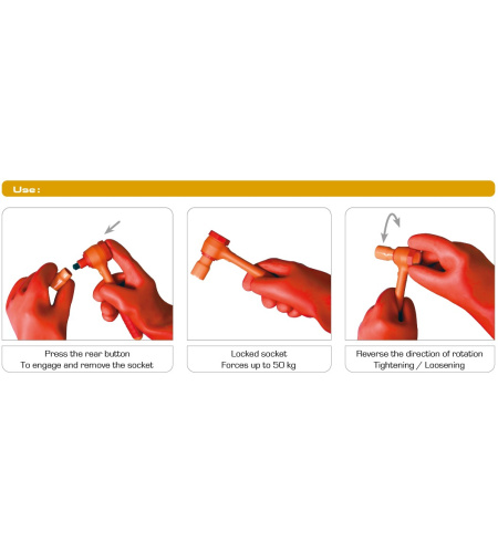 Reversible Insulated Ratchet (1/4 Locking)