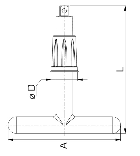 Insulated Square T-Wrench with Mechanical Locking 